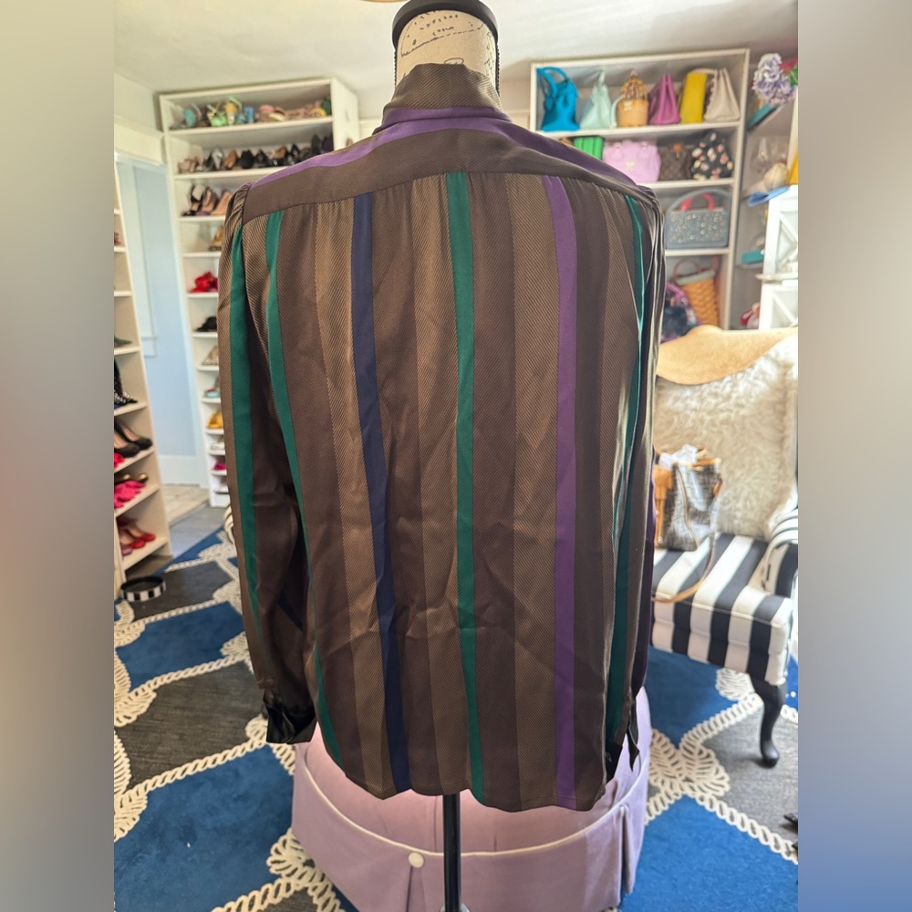 Vintage Loewe Silk Blouse 44 - Picture 5 of 7